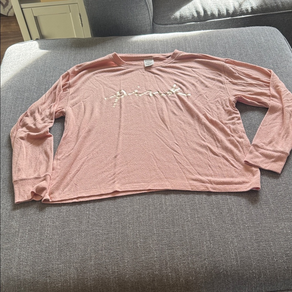 Pink  brand Long Sleeve pj Top